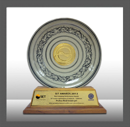 รางวัลบริษัทจดทะเบียนด้านผลการดำเนินงานยอดเยี่ยม ( Best Company Performance Award 2013)