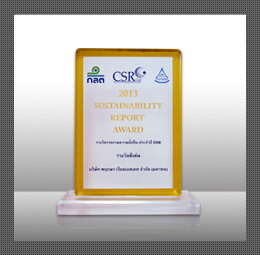 รางวัลดีเด่นรายงานความยั่งยืน (Sustainability Report Award 2013)